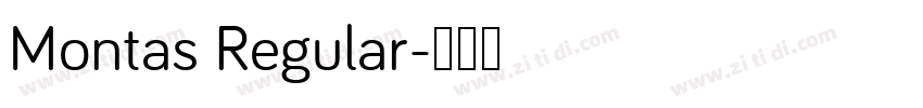 Montas Regular字体转换